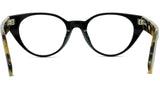 K Logo Havana Oval Eyeglasses