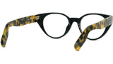 K Logo Havana Oval Eyeglasses