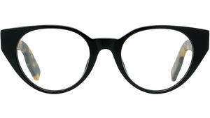 K Logo Havana Oval Eyeglasses