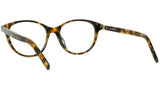 K Logo Havana Oval Eyeglasses