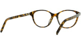 K Logo Havana Oval Eyeglasses