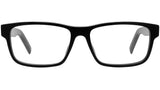 Youthful Energy Black Rectangular Eyeglasses