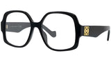 Anagram Black Geometric Eyeglasses