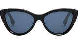 Lettering Black Cat Eye Sunglasses