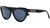 Lettering Black Cat Eye Sunglasses