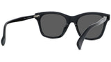 Boke Flower Black Square Sunglasses