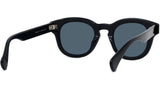 Boke Flower Black Round Sunglasses