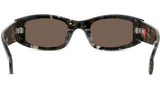 Boke Flower Havana Rectangular Sunglasses