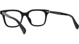 Boke Flower Black Rectangular Eyeglasses