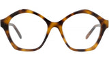 Curvy Tortoise Geometric Eyeglasses