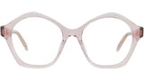 Curvy Pink Geometric Eyeglasses