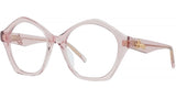 Curvy Pink Geometric Eyeglasses