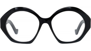 Anagram Black Geometric Eyeglasses