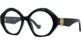 Anagram Black Geometric Eyeglasses