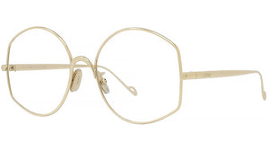 Slim Gold Round Eyeglasses