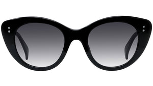 Boke Flower Black Cat eye Sunglasses