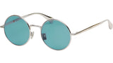 Boke Flower Silver Round Sunglasses