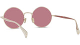 Boke Flower Yellow Round Sunglasses