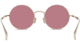 Boke Flower Yellow Round Sunglasses