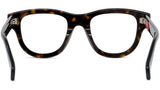 1970 Havana Geometric Eyeglasses