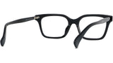 Boke Flower Black Rectangular Eyeglasses