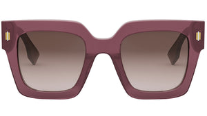 Fendi Roma Purple Square Sunglasses