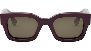 Signature Red Rectangular Sunglasses