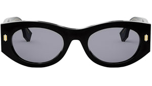 Fendi Roma Black Oval Sunglasses