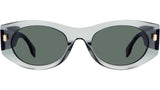 Fendi Roma Green Oval Sunglasses