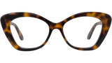 Curvy Havana Butterfly Eyeglasses