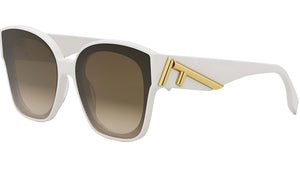 Fendi First Ivory Square Sunglasses