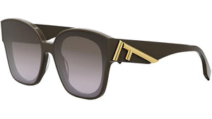 Fendi First Brown Square Sunglasses