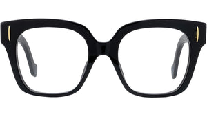 Anagram Black Geometric Eyeglasses