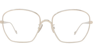 Slim Yellow Geometric Eyeglasses