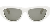 CELINE Monochroms Shiny Ivory Cat Eye Sunglasses