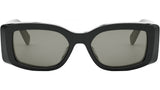 Triomphe Black Rectangular Sunglasses