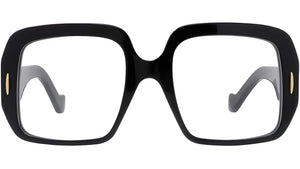 Anagram Black Rectangular Eyeglasses