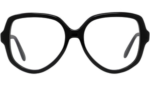 Thin Black Geometric Eyeglasses