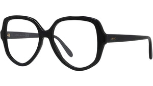 Thin Black Geometric Eyeglasses