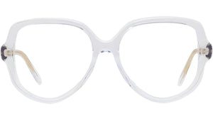 Slim Crystal Geometric Eyeglasses