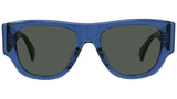 1970 Blue Geometric Sunglasses