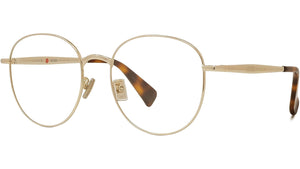 Boke Flower Yellow Round Eyeglasses