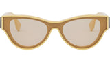 Fendi First Yellow Round Sunglasses