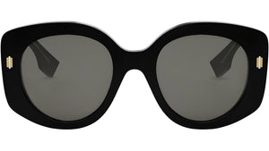 Fendi Roma Black Round Sunglasses