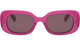 CELINE 3 Dots Opaline Fuchsia Rectangular Sunglasses