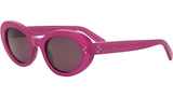 CELINE 3 Dots Opaline Fuchsia Round Sunglasses