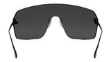 Fendi First Crystal Black Rectangular Sunglasses