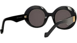 Anagram Black Oval Sunglasses