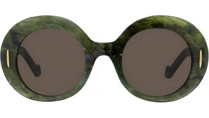 Anagram Green Oval Sunglasses