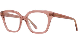 Slim Pink Geometric Eyeglasses